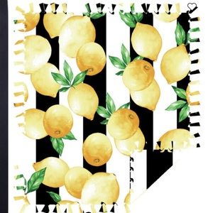 Lemon 🍋 No Sew Fleece Throw 72"